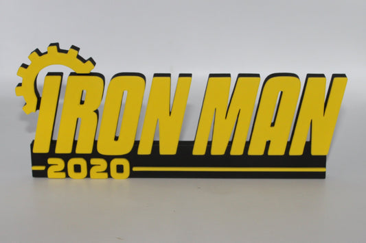 Iron Man 2020 3D printed Logo Sign Wall Desk Shelf Art