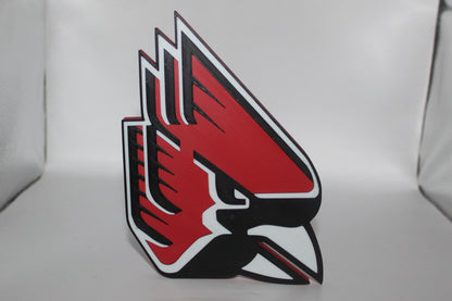 Ball State Cardinals 3D printed Logo Sign Wall Desk Shelf Art