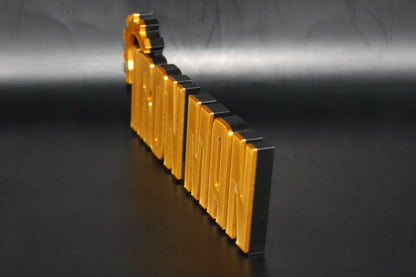 Iron Man 3D printed Logo Sign Wall Desk Shelf Art