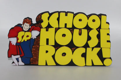 School House Rock 3D printed Logo Sign Wall Desk Shelf Art