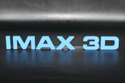 IMAX 3D, 3D printed Logo Sign Wall Desk Shelf Art