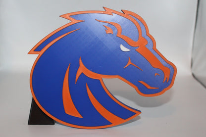 Boise State Broncos 3D printed Logo Sign Wall Desk Shelf Art