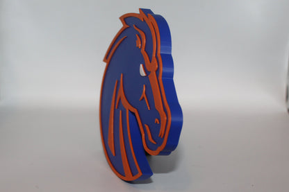 Boise State Broncos 3D printed Logo Sign Wall Desk Shelf Art