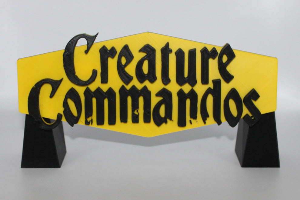 Creature Commandos 3D printed Logo Sign Wall Desk Shelf Art – WindyCity3D