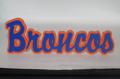 Boise State Broncos 3D printed Logo Sign Wall Desk Shelf Art