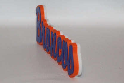 Boise State Broncos 3D printed Logo Sign Wall Desk Shelf Art
