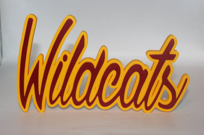 Bethune-Cookman Wildcats 3D printed Logo Sign Wall Desk Shelf Art