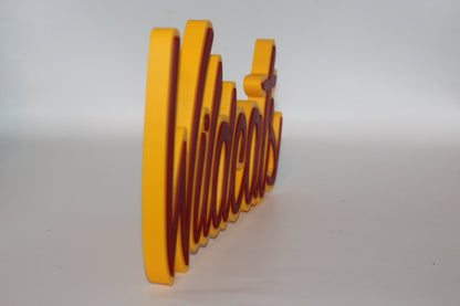 Bethune-Cookman Wildcats 3D printed Logo Sign Wall Desk Shelf Art