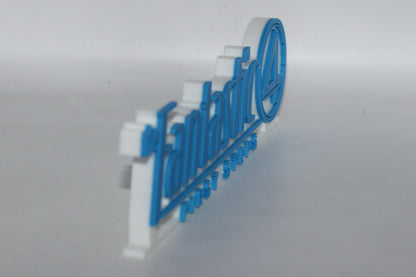 The Fantastic Four First Steps 3D printed Logo Sign Wall Desk Shelf Art