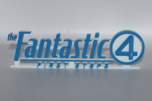 The Fantastic Four First Steps 3D printed Logo Sign Wall Desk Shelf Art