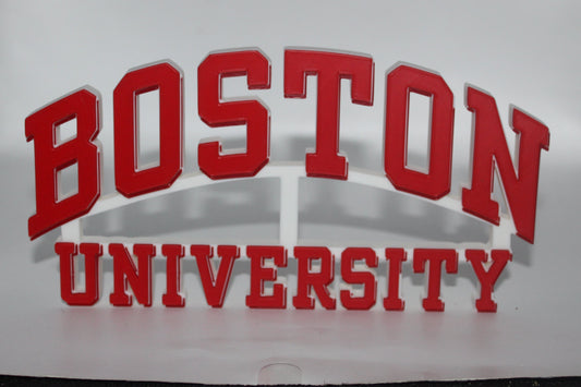 Boston University Terriers 3D printed Logo Sign Wall Desk Shelf Art