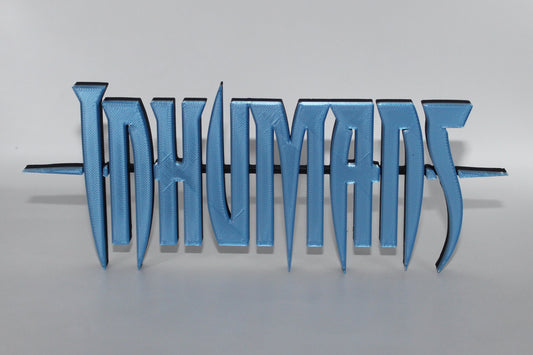 Inhumans 3D printed Logo Sign Wall Desk Shelf Art