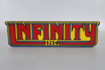 Infinity 3D printed Logo Sign Wall Desk Shelf Art