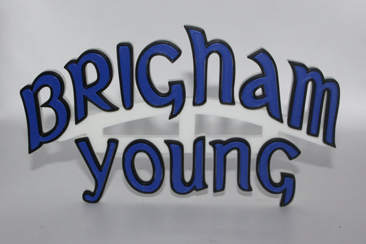Brigham Young Cougars 3D printed Logo Sign Wall Desk Shelf Art