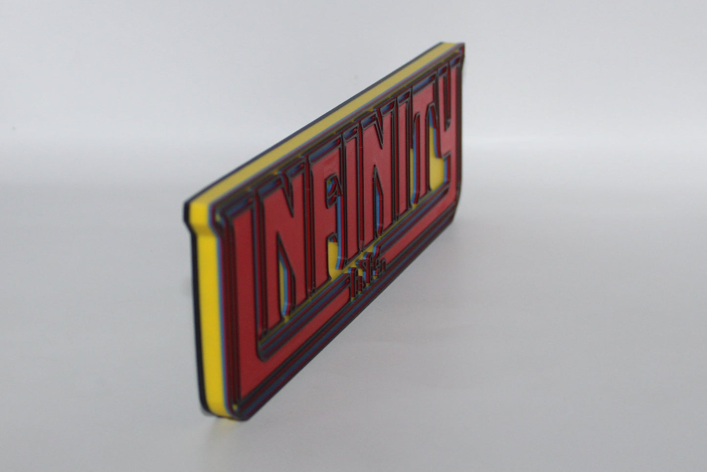 Infinity 3D printed Logo Sign Wall Desk Shelf Art