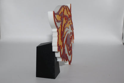 Bethune-Cookman Wildcats 3D printed Logo Sign Wall Desk Shelf Art