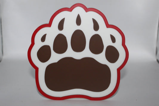 Brown Bears 3D printed Logo Sign Wall Desk Shelf Art