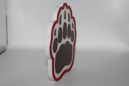 Brown Bears 3D printed Logo Sign Wall Desk Shelf Art