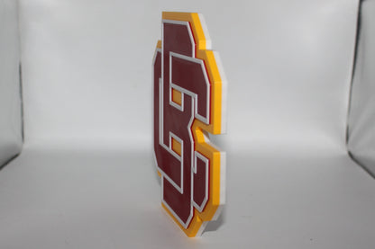 Bethune-Cookman Wildcats 3D printed Logo Sign Wall Desk Shelf Art