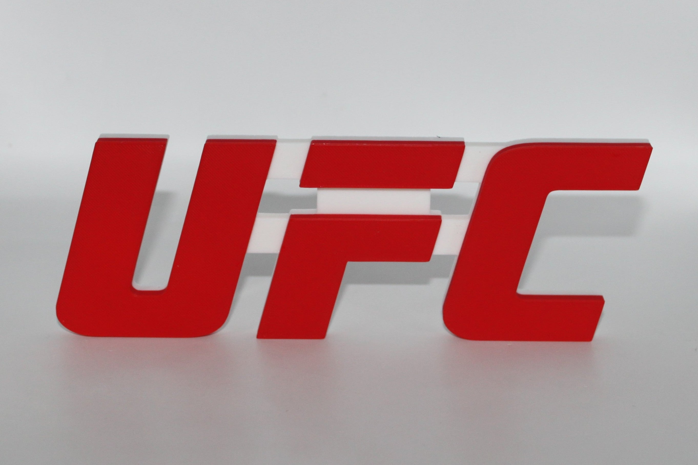 UFC 3D printed Logo Sign Wall Desk Shelf Art – WindyCity3D