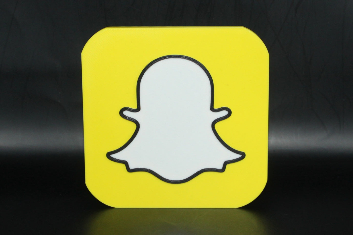 Snapchat 3D printed Logo Sign Wall Desk Shelf Art