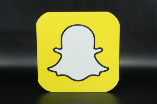 Snapchat 3D printed Logo Sign Wall Desk Shelf Art
