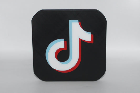 TikTok 3D printed Logo Sign Wall Desk Shelf Art