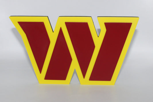 Washington Commanders, NFL 3D printed Logo, Sign, Wall, Desk, Fridge, Shelf Art