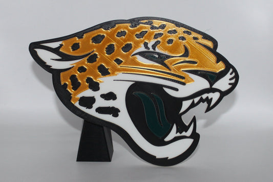 Jacksonville Jaguars, NFL 3D printed Logo, Sign, Wall, Desk, Fridge, Shelf Art