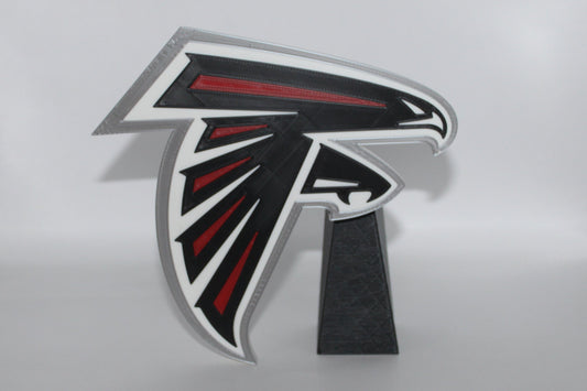 Atlanta Falcons, NFL 3D printed Logo, Sign, Wall, Desk, Fridge, Shelf Art
