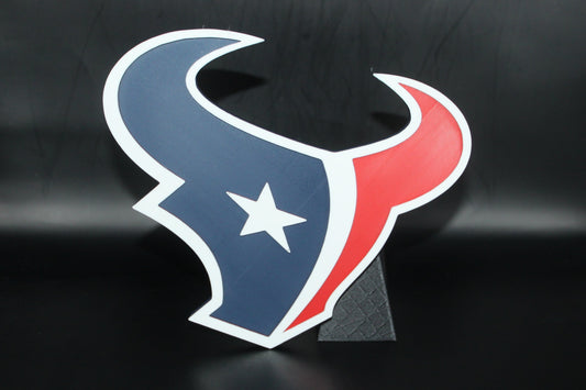 Houston Texans, NFL 3D printed Logo, Sign, Wall, Desk, Fridge, Shelf Art