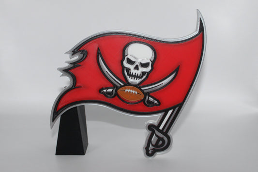 Tampa Bay Buccaneers, NFL 3D printed Logo, Sign, Wall, Desk, Fridge, Shelf Art