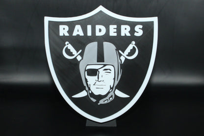 Oakland Raiders, NFL 3D printed Logo, Sign, Wall, Desk, Fridge, Shelf Art