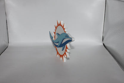 Miami Dolphins, National Football League 3D printed Logo Sign Wall Desk Shelf Art