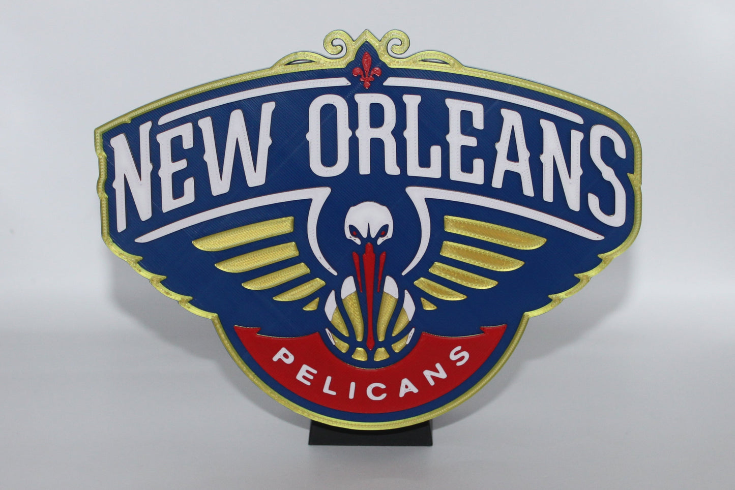 New Orleans Pelicans 3D printed Logo Sign Wall Desk Shelf Art