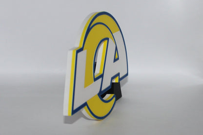 Los Angeles Rams, National Football League 3D printed Logo Sign Wall Desk Shelf Art