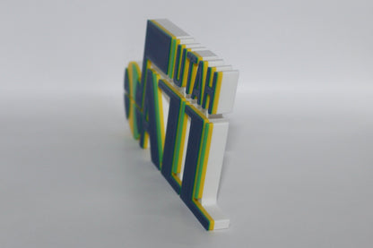 Utah Jazz 3D printed Logo Sign Wall Desk Shelf Art