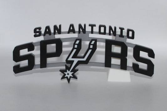 San Antonio Spurs 3D printed Logo Sign Wall Desk Shelf Art