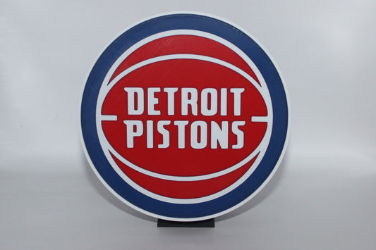 Detroit Pistons 3D printed Logo Sign Wall Desk Shelf Art