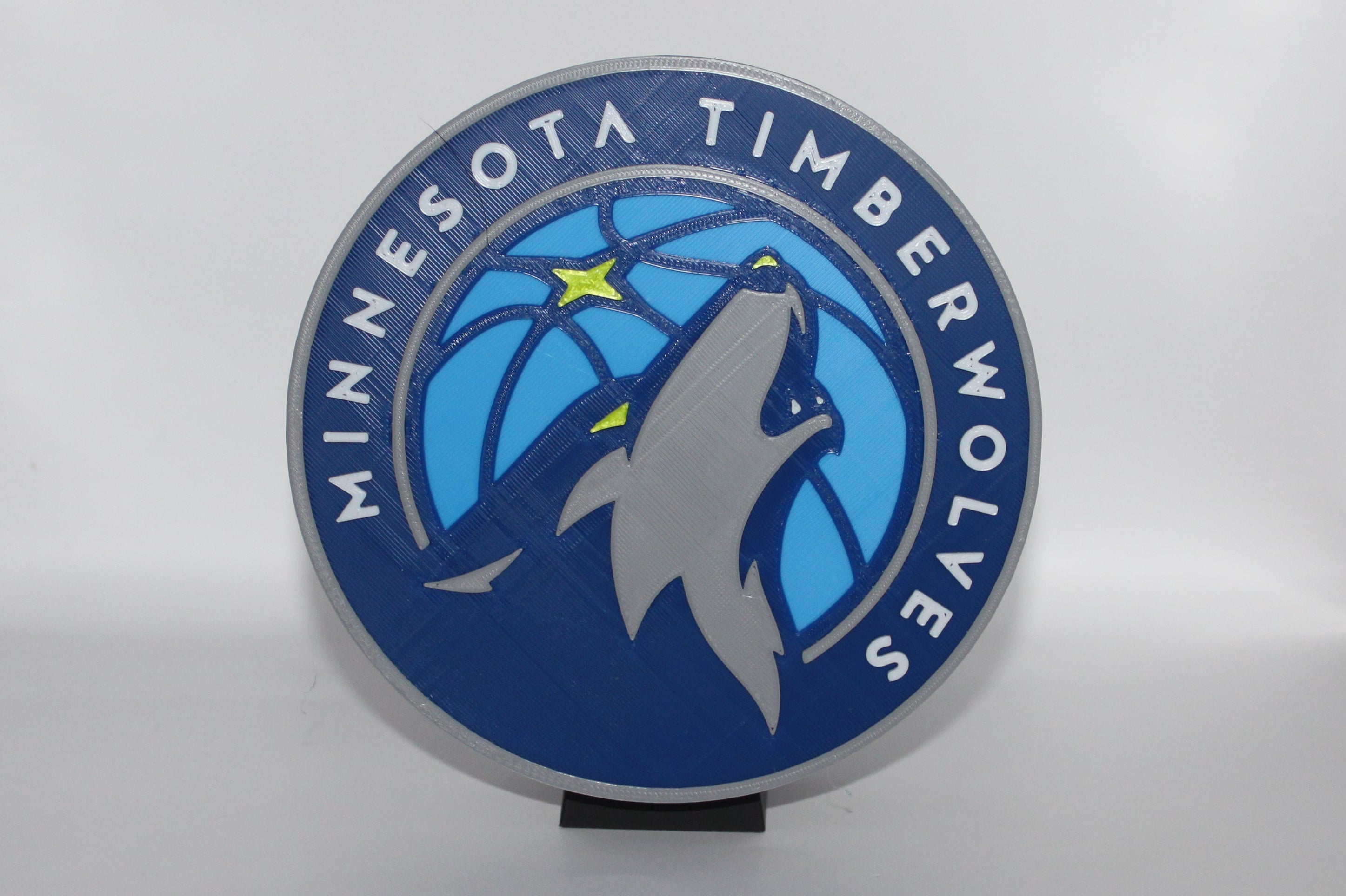 Minnesota Timberwolves 3D printed Logo Sign Wall Desk Shelf Art ...