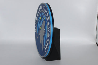 Minnesota Timberwolves 3D printed Logo Sign Wall Desk Shelf Art