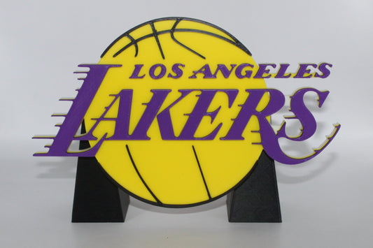 Los Angels Lakers 3D printed Logo Sign Wall Desk Shelf Art