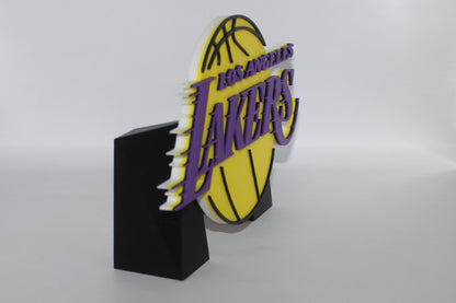 Los Angels Lakers 3D printed Logo Sign Wall Desk Shelf Art