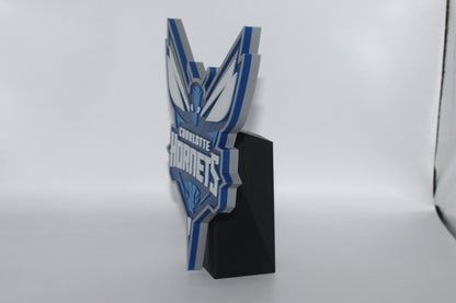 Charlotte Hornets 3D printed Logo Sign Wall Desk Shelf Art