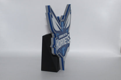 Charlotte Hornets 3D printed Logo Sign Wall Desk Shelf Art
