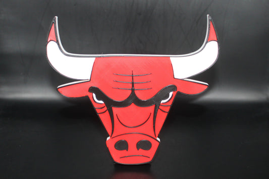 Chicago Bulls 3D printed Logo Sign Wall Desk Shelf Art
