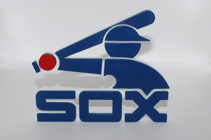 Chicago White Sox, MLB 3D printed Logo Sign Wall Desk Shelf Art