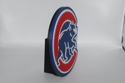 Chicago Cubs, MLB 3D printed Logo Sign Wall Desk Shelf Art