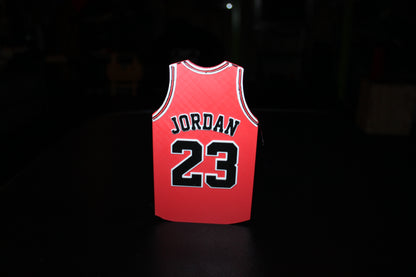 Bulls #23 Jersey 3D printed Logo Sign Wall Desk Shelf Art