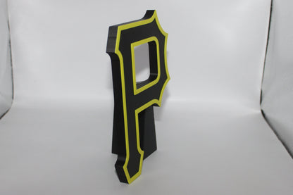 Pittsburgh Pirates, MLB 3D printed Logo Sign Wall Desk Shelf Art